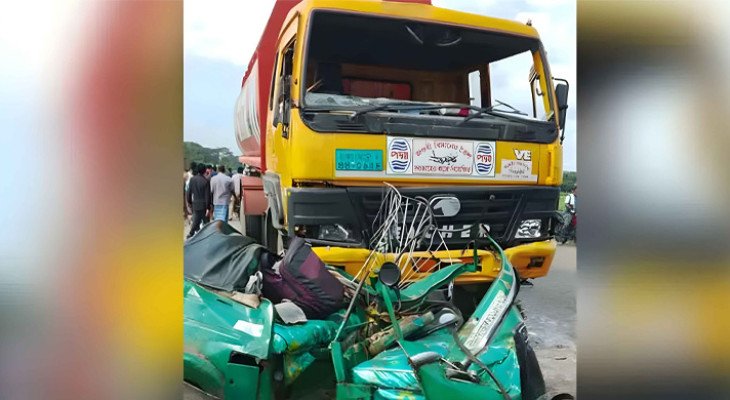 সিলেটে ট্রাক ও অটোরিকশার মুখোমুখি সংঘর্ষে নিহত ৪